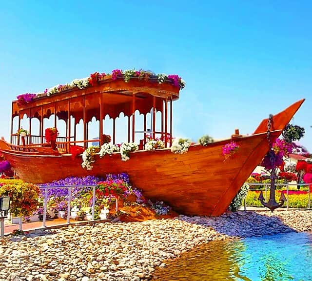 Abra Boat at Dubai Miracle Garden