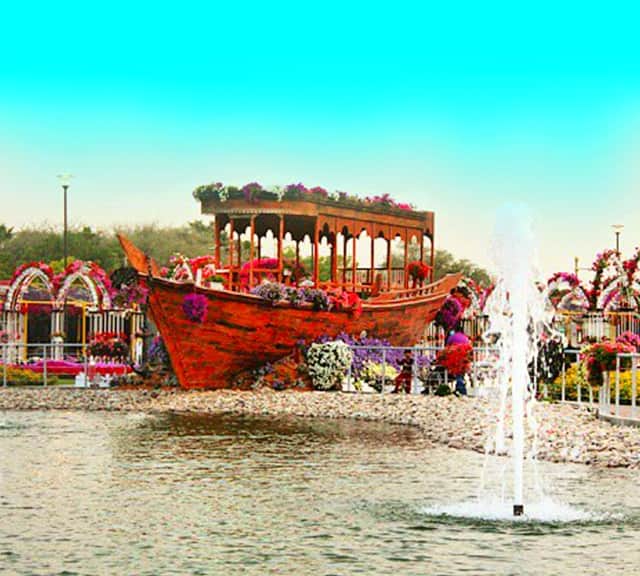 Abra Boat introduction at Dubai Miracle Garden