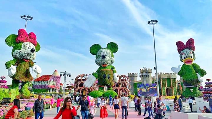 Disney Avenue at the Dubai Miracle Garden