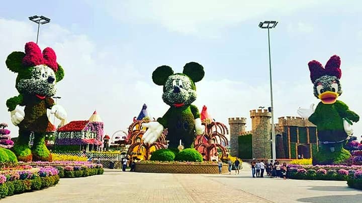 Structure of Disney Characters at the Dubai Miracle Garden