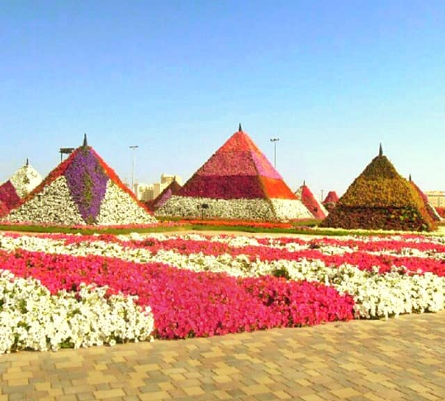 Floral Pyramids at Dubai Miracle Garden