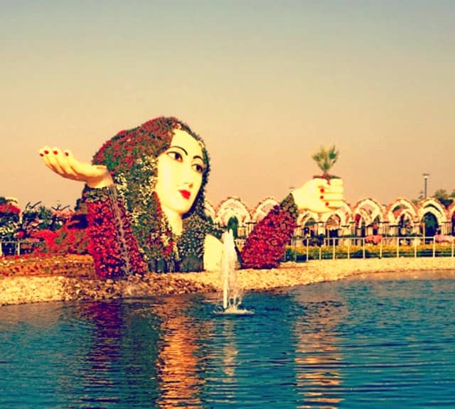 Introduction of Flower Lady Sculpture at the Dubai Miracle Garden.