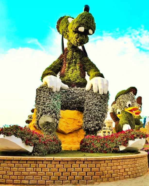 Sculptures of Dwarfs at the Dubai Miracle Garden