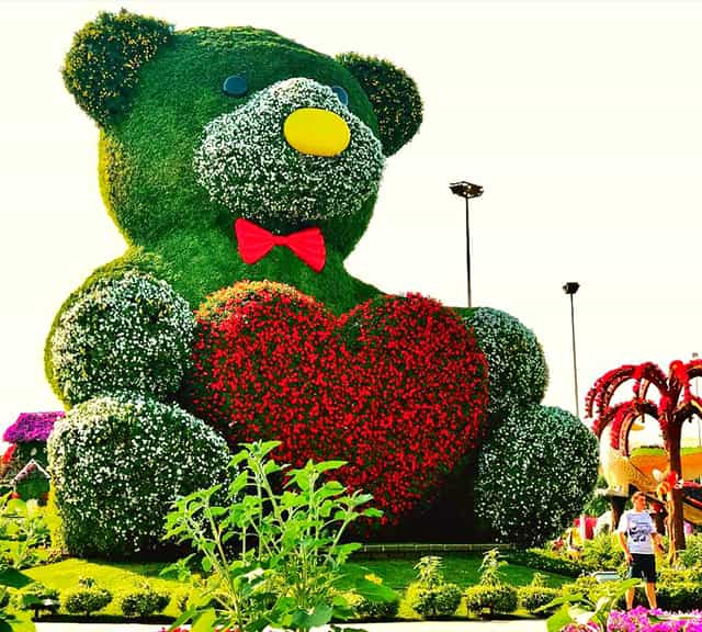 Teddy Bear floral theme is introduced in the season six of the Dubai Miracle Garden