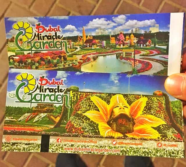 Don't purchase online tickets of Dubai Miracle Garden.