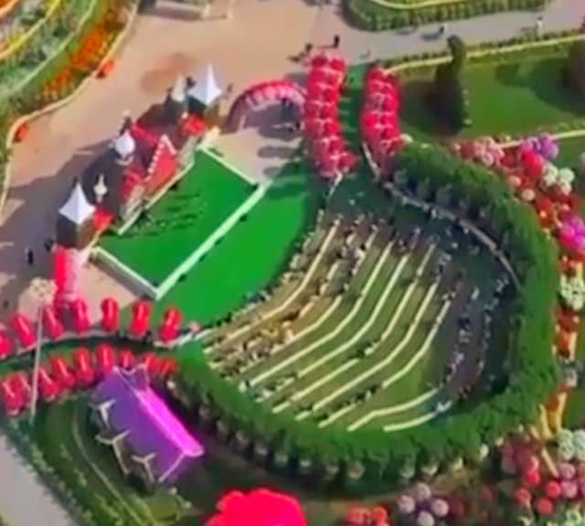 Floral Auditorium - Massive Size at the Dubai Miracle Garden.