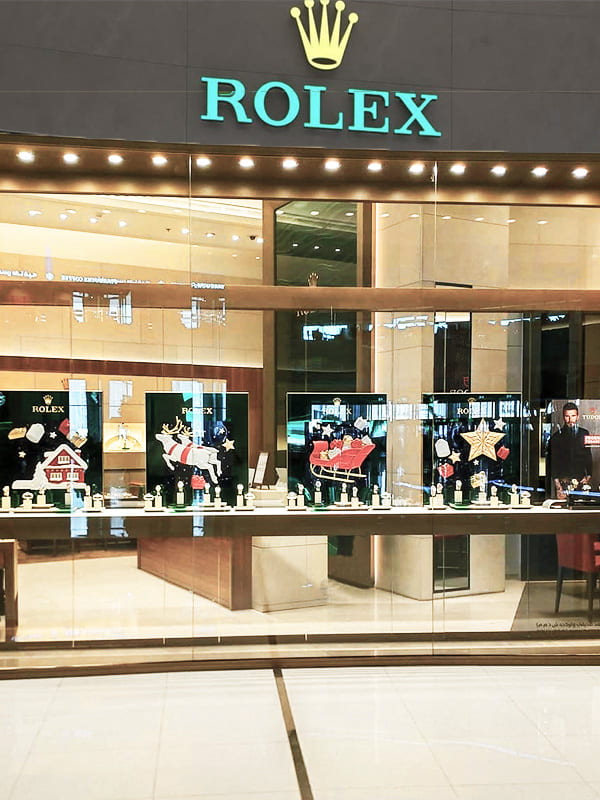 World's largest Rolex boutique is located at the Dubai Mall.