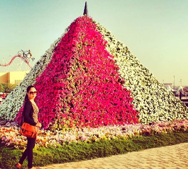 Smaller Floral Pyramid - Dubai Miracle Garden.