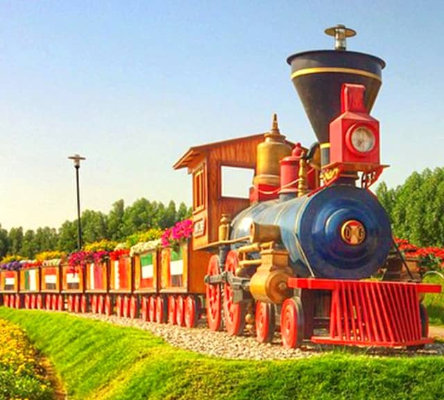 Floral Train at the Dubai Miracle Garden