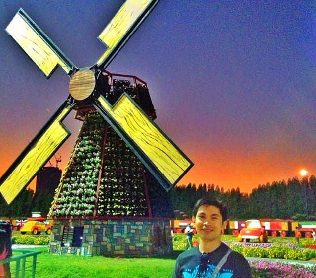 Floral Windmills introduction at the Dubai Miracle Garden in 2014