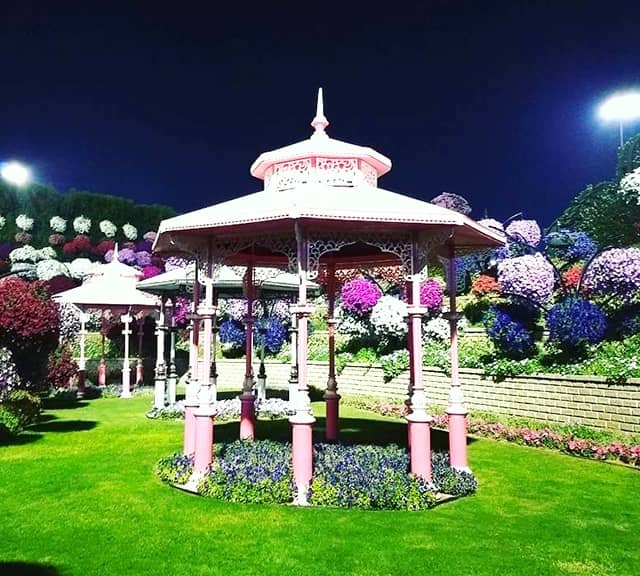 Gazebos Photography at the Dubai Miracle Garden.