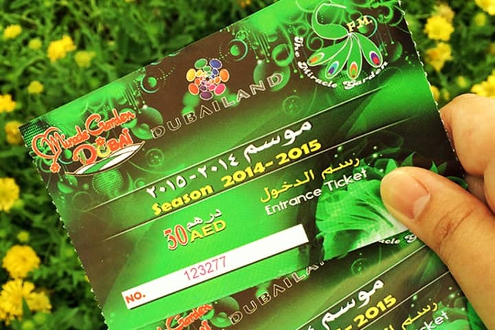 The ticket price of Dubai Miracle Garden in its Season 4 was 30 AED.