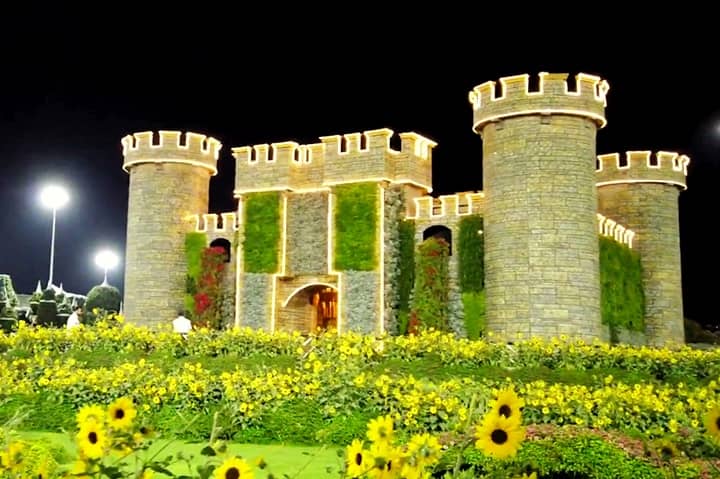 Night extravaganza prevails during the night hours of Dubai Miracle Garden