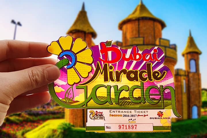 Ticket Price for kids at Dubai Miracle Garden.