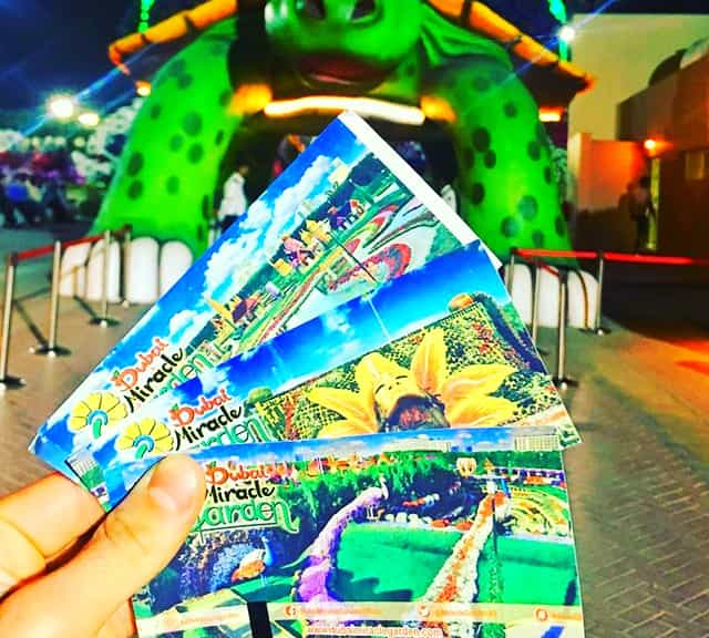 Tickets of Dubai Miracle Garden.