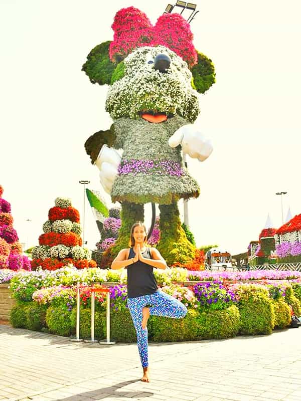 Yoga at upcoming seasons of Dubai Miracle Garden.